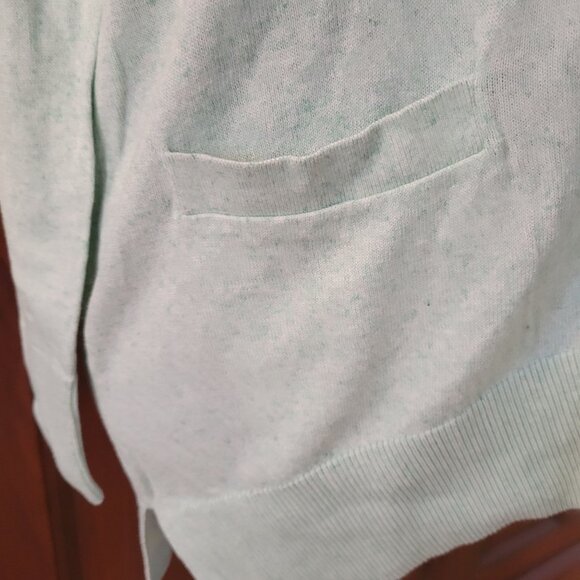 Gap Mint Green Longer Button Up Cardigan Small NWT - Picture 2 of 8